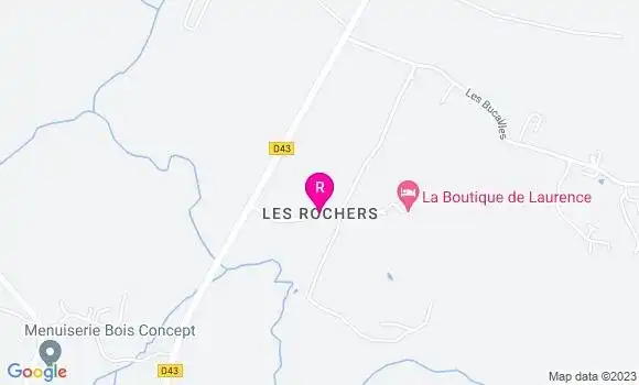 Localisation Restaurant  La Boutique de Laurence