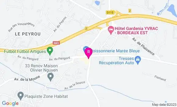 Localisation Restaurant  Pizz