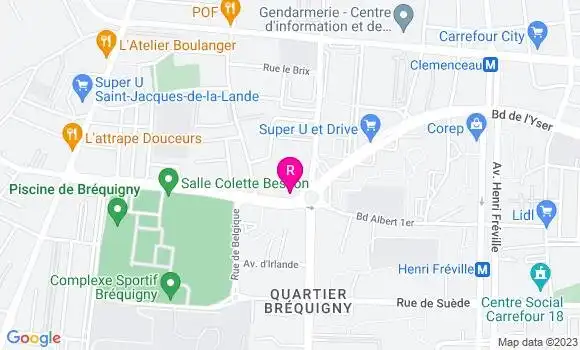 Localisation Restaurant  Moulin de Marcel