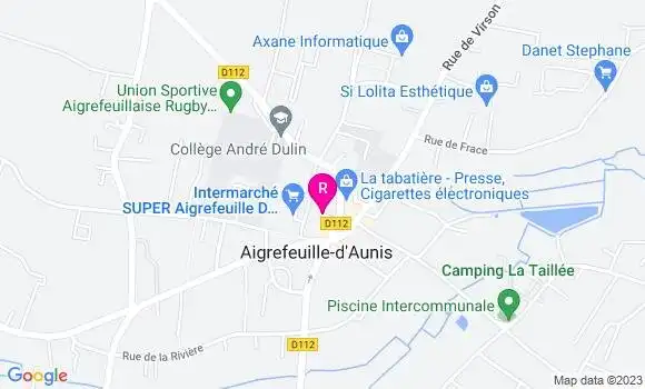 Localisation Pizzeria des Halles
