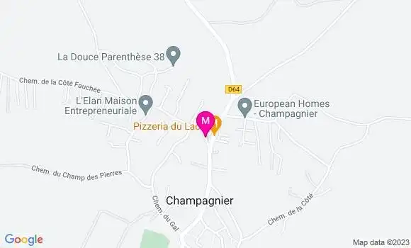 Localisation Pizzeria du Laca