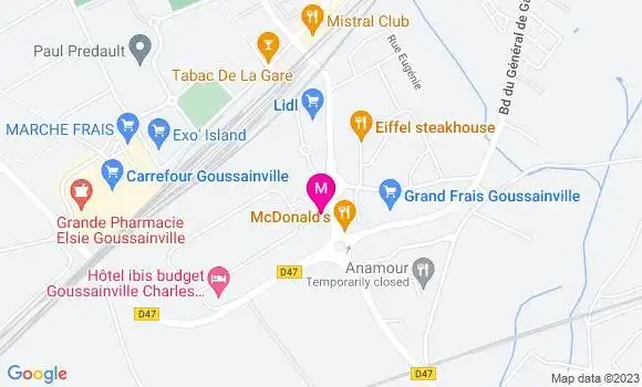 Localisation Fast Food Kfc