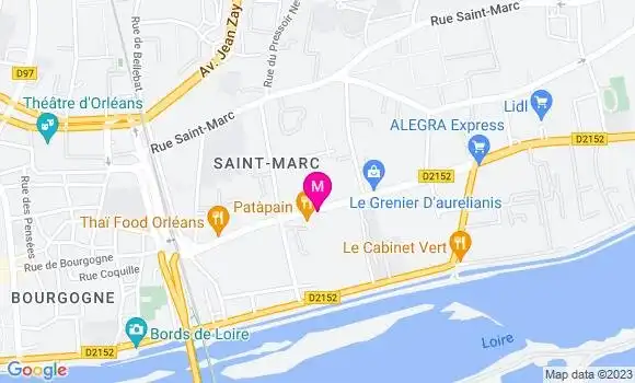 Localisation Pizzeria Pizza Hut