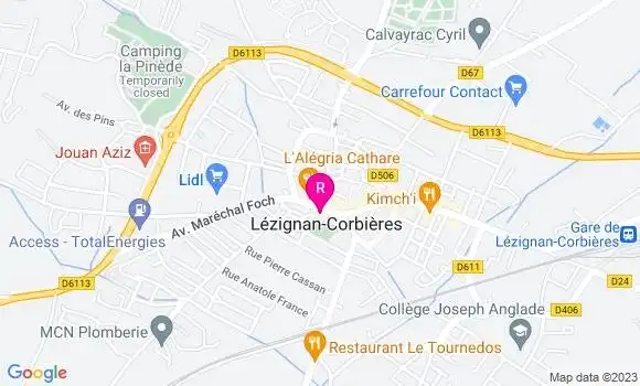 Localisation Pizzeria Gilou Pizza