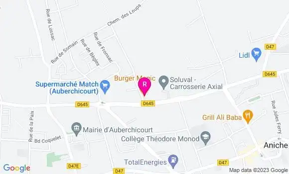 Localisation Restaurant  Burger Magic