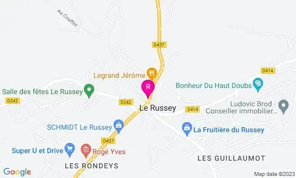 Localisation Kebab Le Russey