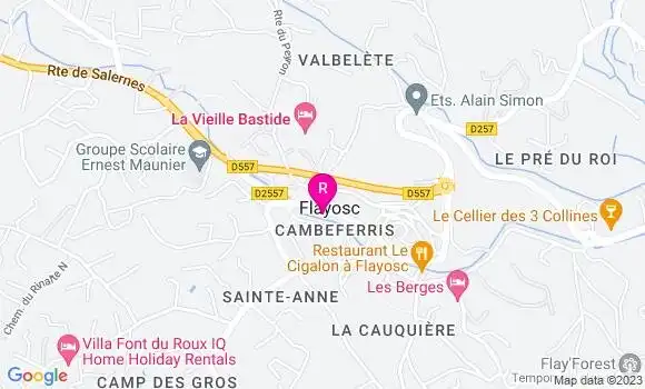 Localisation Restaurant  Au Four à Bois
