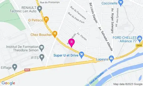 Localisation Restaurant  Les 4b