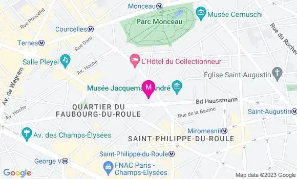 Localisation Restaurant  Côme Haussman