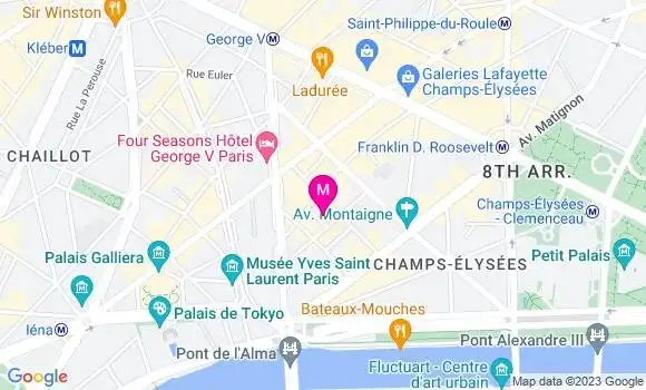 Localisation Restaurant  Côme Marbeuf