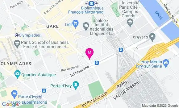 Localisation Restaurant  O
