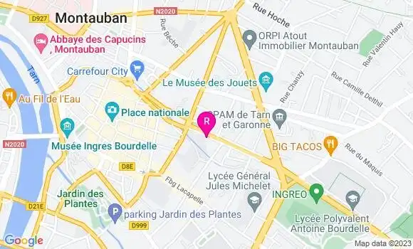 Localisation Pizzeria Babylone