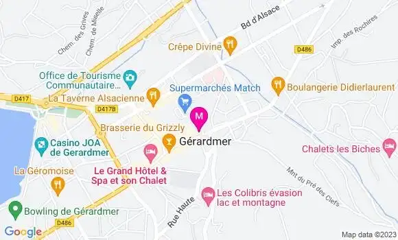 Localisation Restaurant Hôtel Brasserie de l