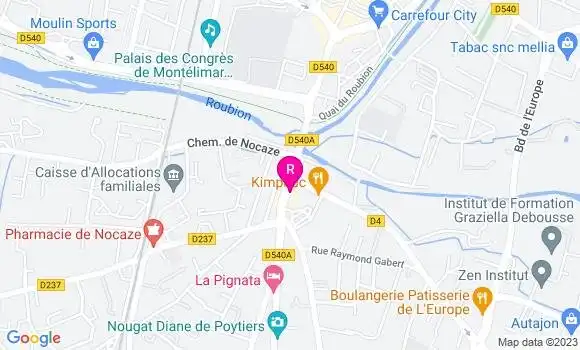 Localisation La Fontaine Kebab