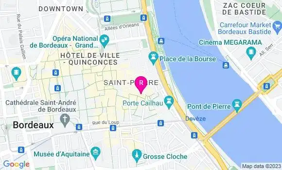 Localisation Restaurant Bar Aux Quatre Coins du Vin