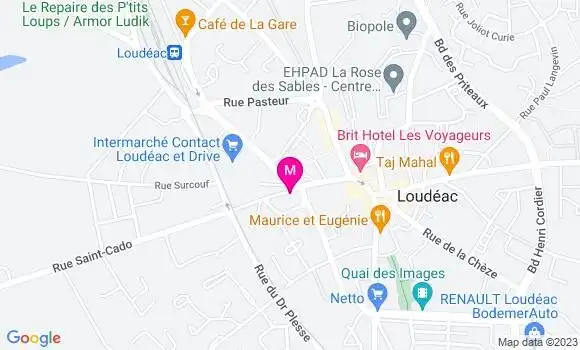 Localisation Restaurant  La Friterie d