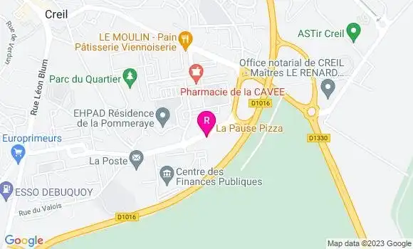 Localisation Pizzeria La Pause Pizza