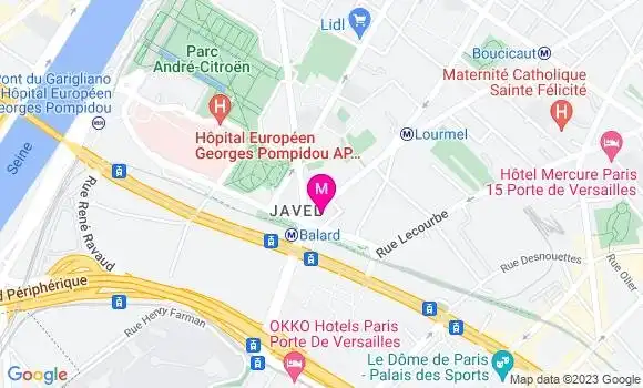 Localisation Restaurant  Fast Balard