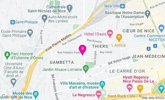 Localisation Sushi Gambetta