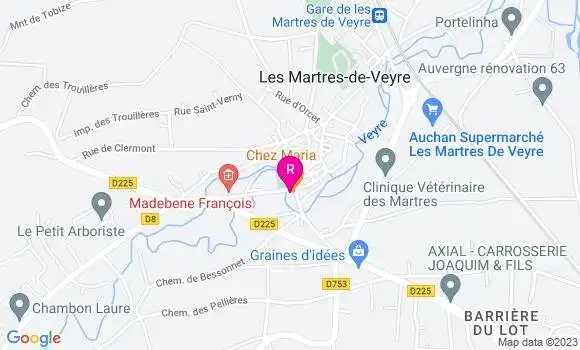 Localisation Restaurant Portugais Chez Maria