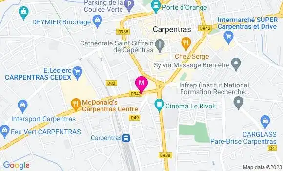 Localisation Restaurant  1000 et 1 Délices