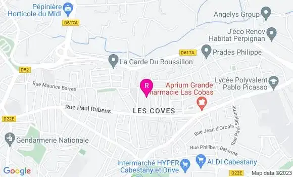 Localisation Restaurant  La Bèrbère
