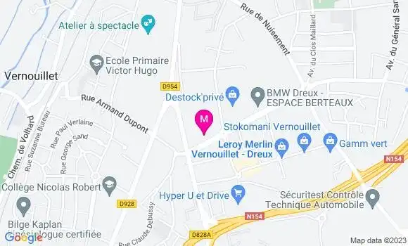Localisation Restaurant  Krusty Burger