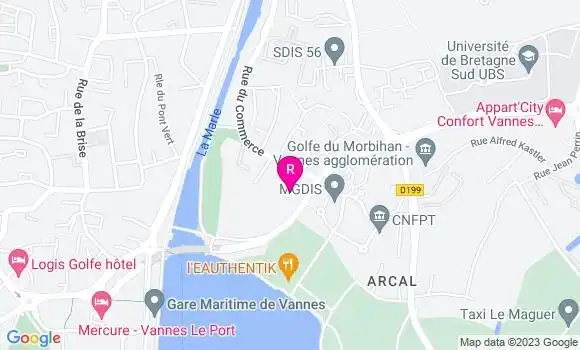 Localisation Sandwicherie La Bicyclette