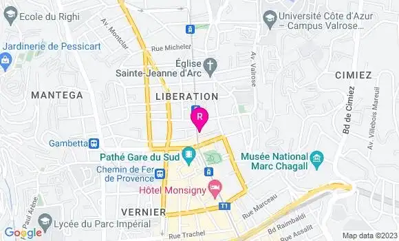 Localisation Restaurant  Socca