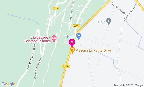 Localisation Pizzeria La Petite Olive