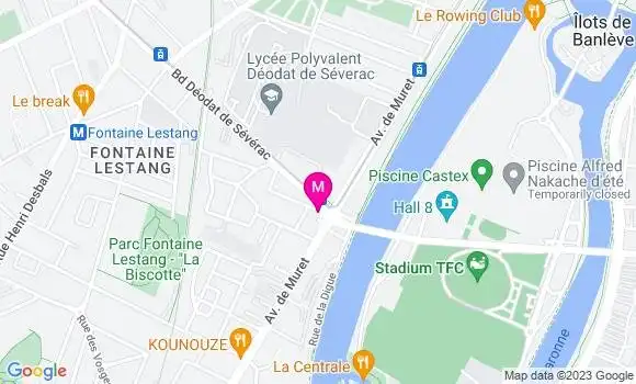 Localisation Restaurant Snack Lestadium