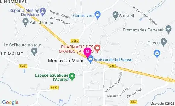 Localisation Meslay Kebab