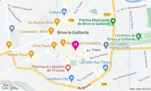 Localisation Restaurant  La Fringale