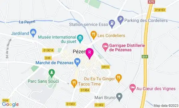 Localisation Restaurant  Le Quatre