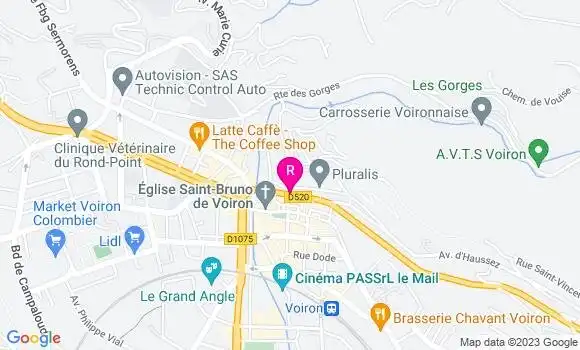 Localisation Pizzeria Pizza Bellaa