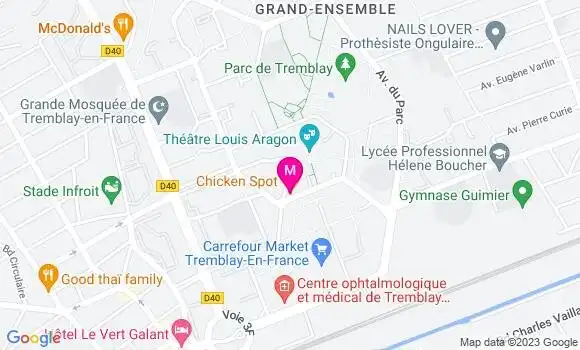 Localisation Restaurant  Chicken Spot