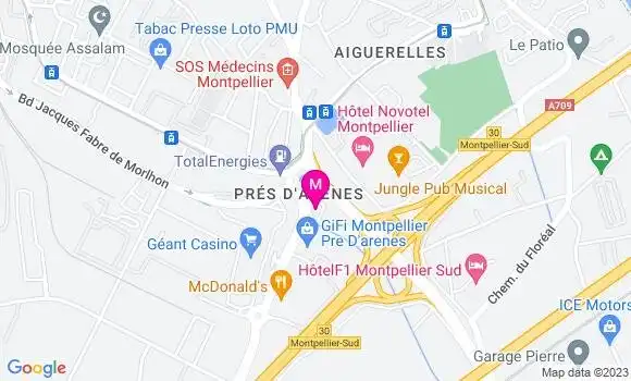 Localisation Fast Food Burger King