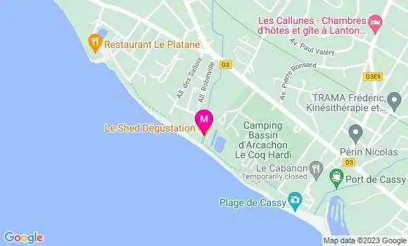 Localisation Restaurant Bar Le Shed Dégustation