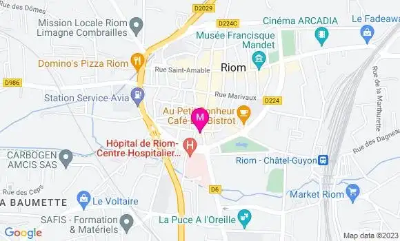 Localisation Pizzeria Cacio
