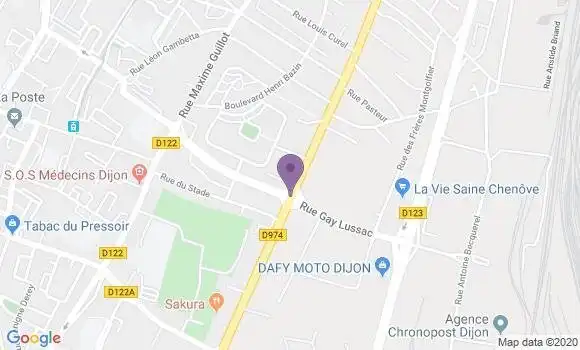 Localisation Restaurant Asiatique Panda de Chine