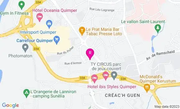 Localisation Crêperie La Petite Billig