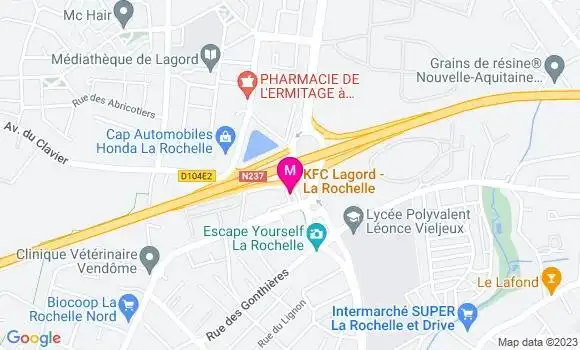 Localisation Restaurant  Kfc