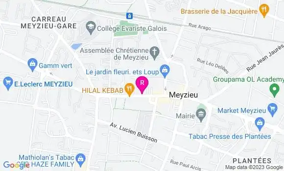 Localisation Pizzeria Frenchy Pizzas