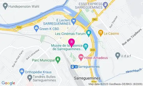 Localisation Fast Food Subway