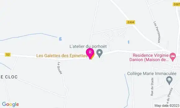 Localisation Crêperie Les Galettes des Epinettes