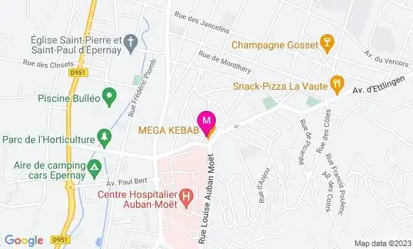Localisation Mega Kebab