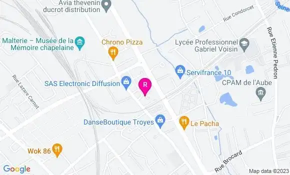 Localisation Restaurant  Au P