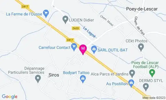 Localisation Pizzeria Gibus Pizza