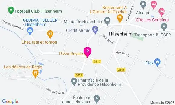 Localisation Pizzeria Pizza Royale