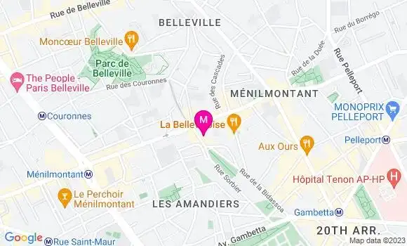 Localisation Restaurant  Le P